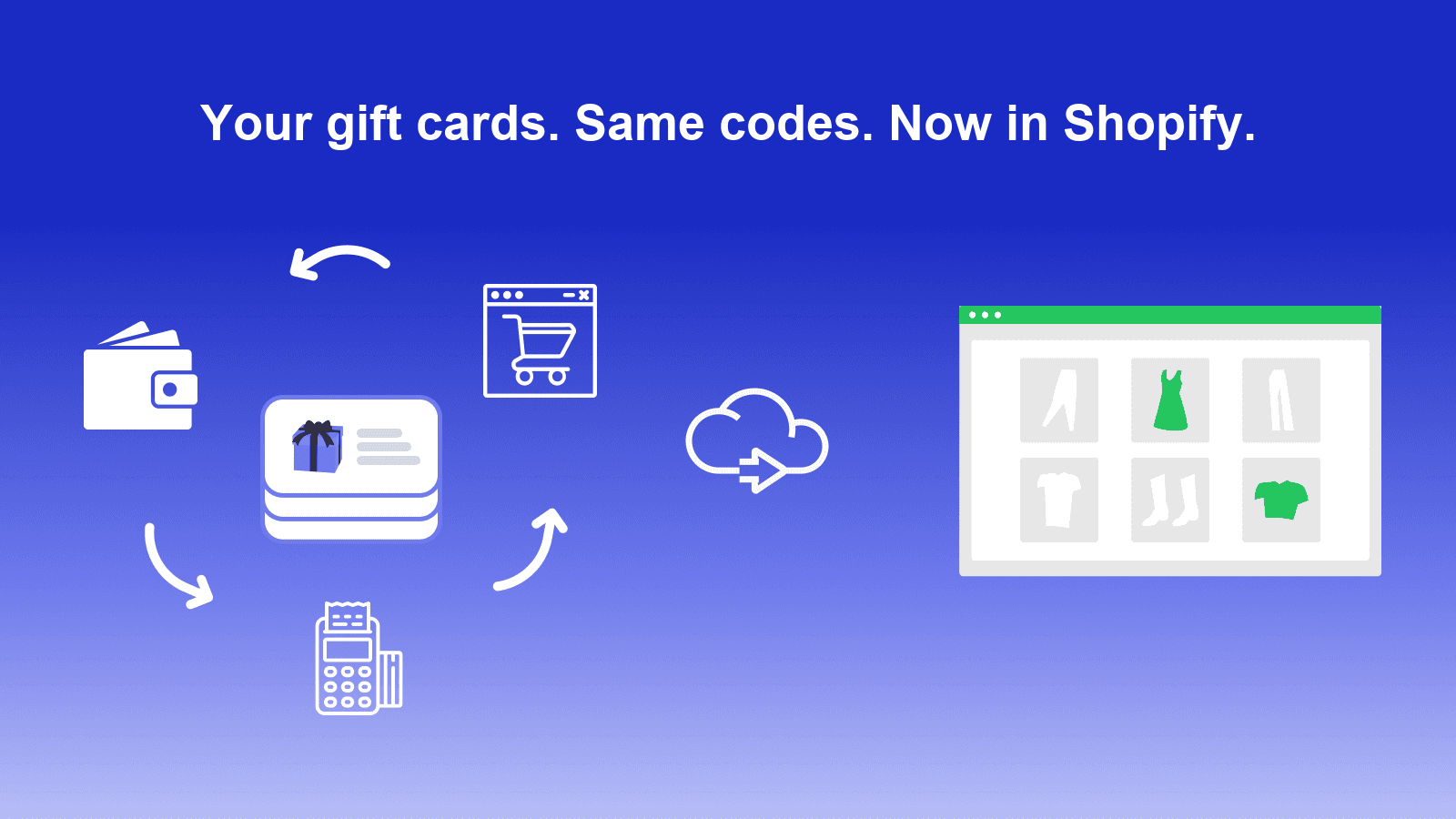 BluePeacock Gift Card Importer — Shopify app interface